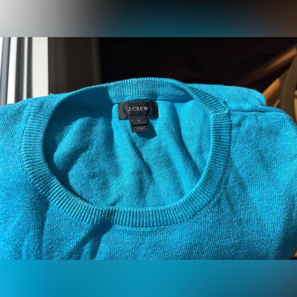 Jcrew Cotton/Cashmere Crewneck Sweater